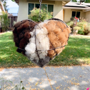独立站 Bird Nesting Heart Outdoor Yard Art鸟巢心户外庭院艺术