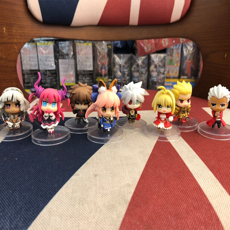 q版8款fgo盒蛋fate命运塞巴 玉藻前尼禄 金闪闪红a 盒蛋手办摆件