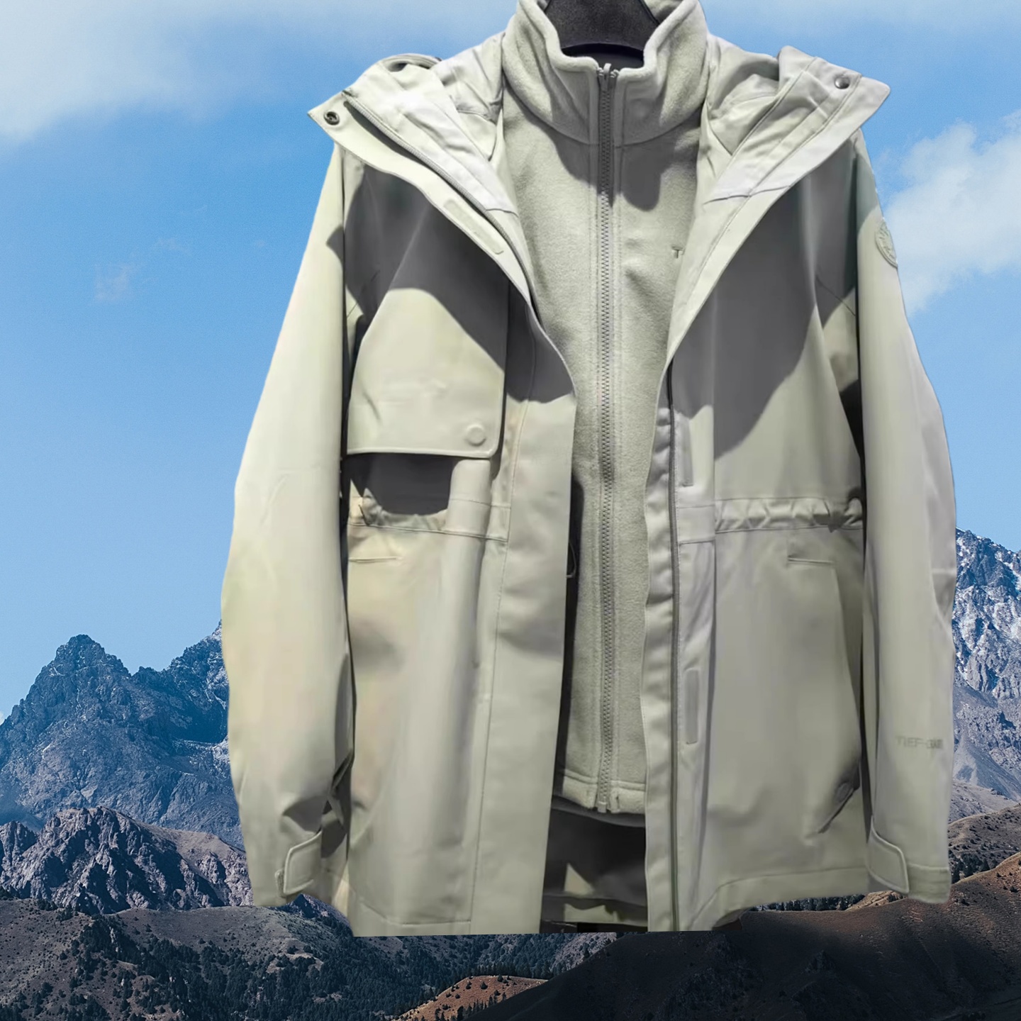 探路者中长款套绒冲锋衣女25秋冬