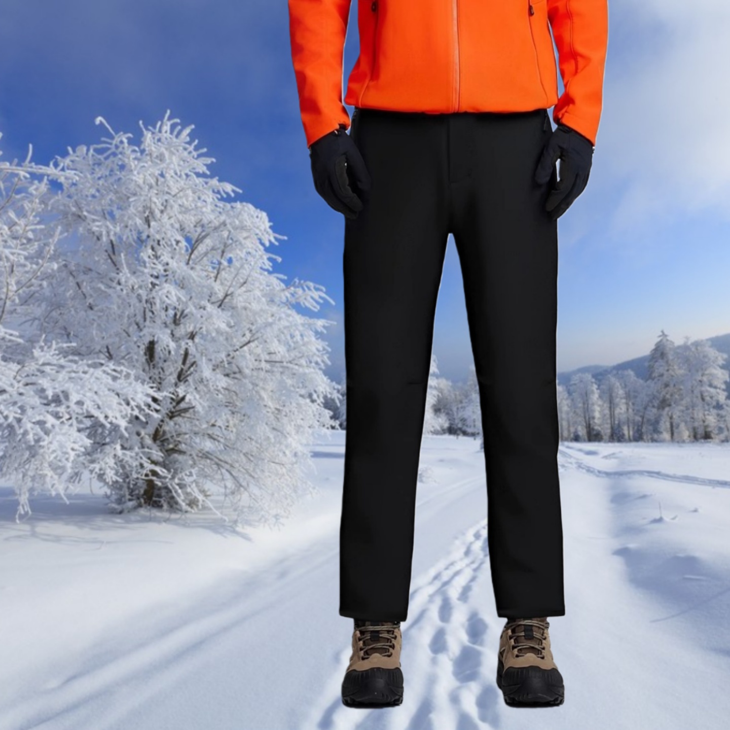 探路者裤子秋冬户外抓绒加厚保暖裤户外弹力长裤TAMMBN91809-G01X