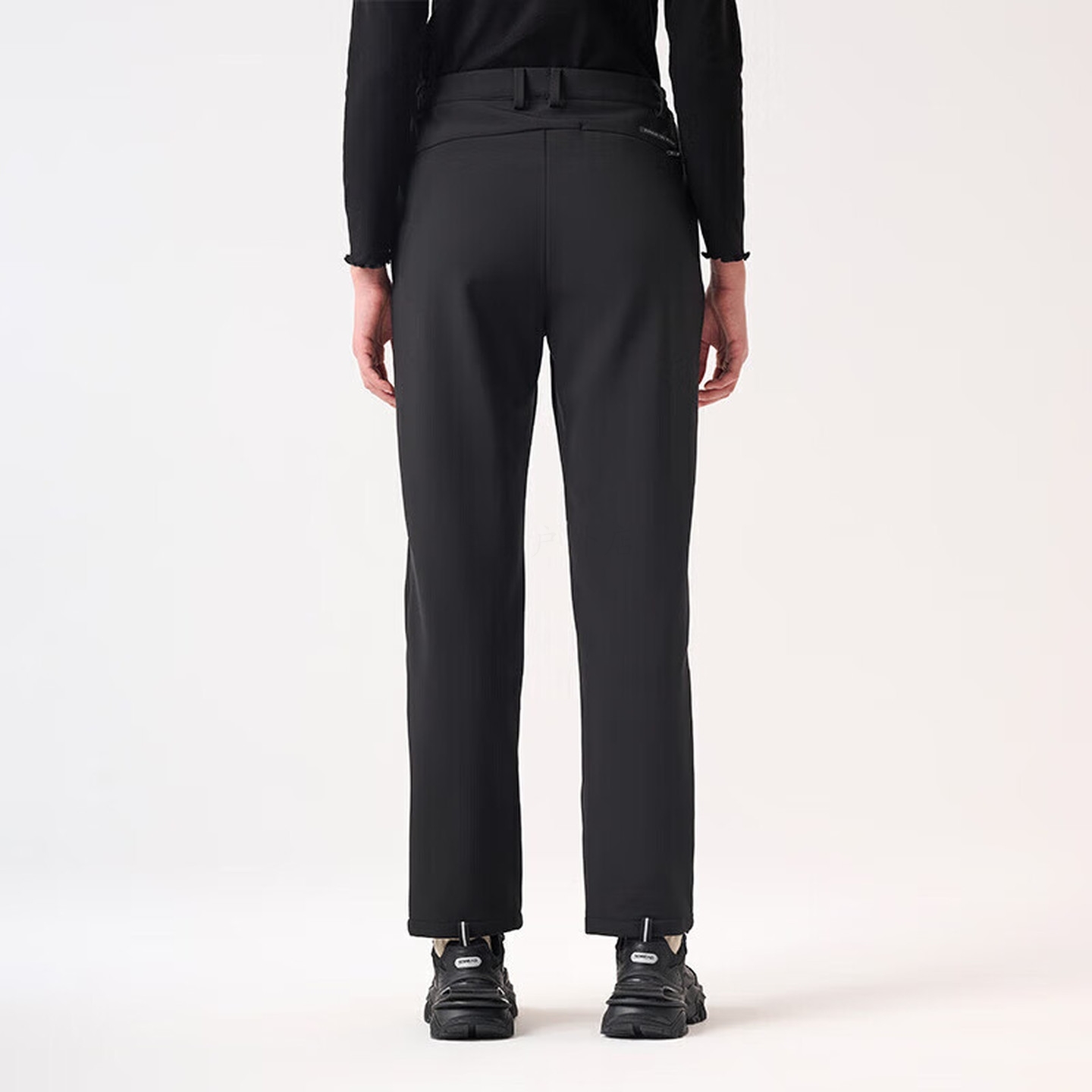 探路者女裤抓绒裤户外秋冬加绒加厚弹力小脚长裤TAMMBM92830-G01X