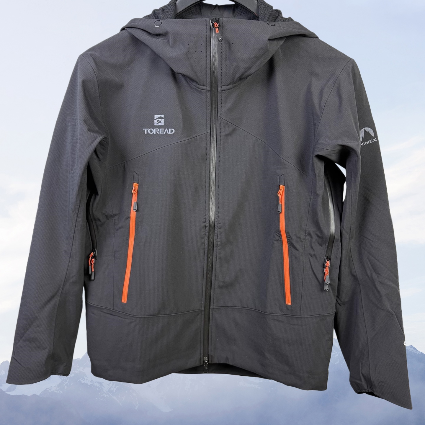 探路者2025秋黑色男式软壳外套