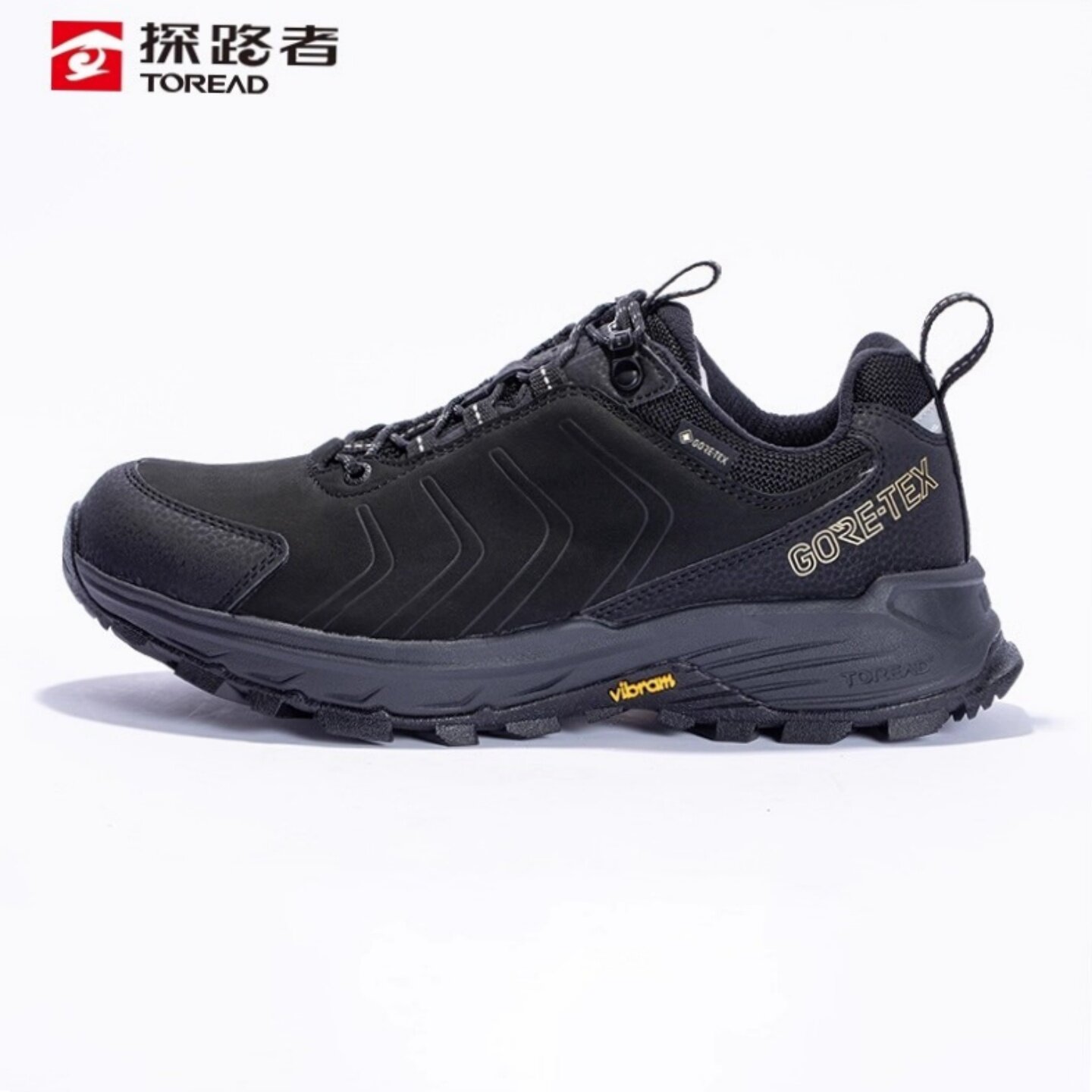 探路者秋冬户外低帮厚款男式GORE-TEX防水徒步鞋TFAACN91926-G01L