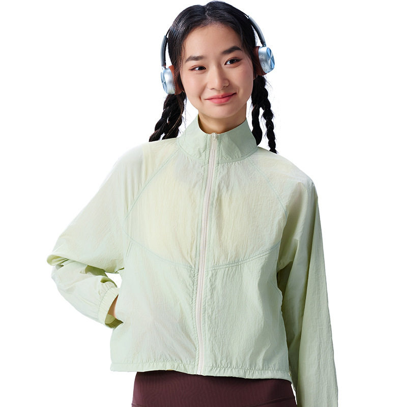 凉感防晒衣女UPF50+轻薄透气户外皮肤衣防紫外线速干运动外套