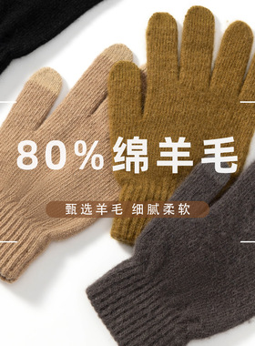 德清盛天服饰有限公司严选高品质韩系感百搭羊毛混纺手套冬保暖