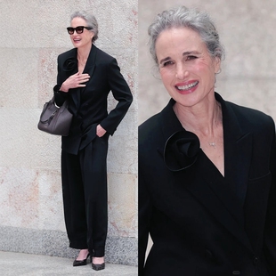 裤 套装 商务西服通勤OL大牌 黑色羊毛职业西装 高级定制欧美明星同款