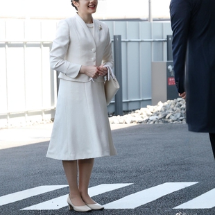 A摆连衣裙优雅套装 高级定制新中式 无袖 外套 裙纯 交叉领纯羊毛西装