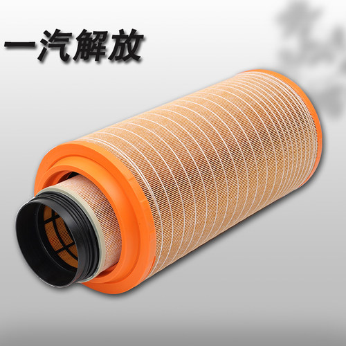 一汽青岛解放j6适配pu2652空气滤芯H6J7重汽豪沃空气/420滤芯伊利
