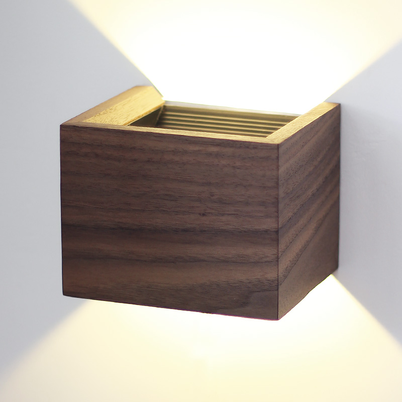 北枝卧室书房背景墙原木简约