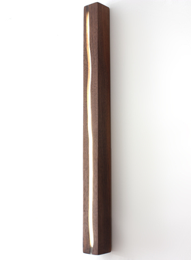 隙灯长条壁灯中式原木禅意茶室民宿客厅书房餐厅中古侘寂风楼梯灯