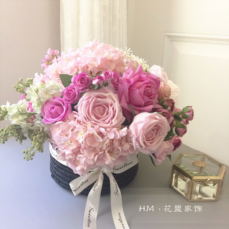 花篮餐桌送人生日乔迁开业玫瑰图片