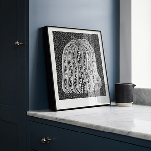 草间弥生南瓜现代北欧抽象创意艺术小众轻奢极简约铝合金装饰挂画