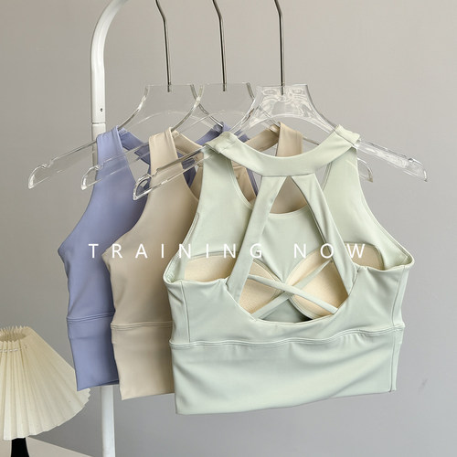 高强度运动内衣女文胸美背聚拢