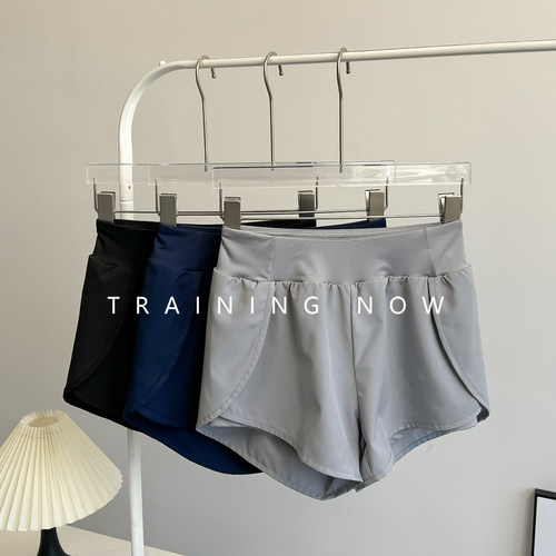 运动短裤女假两件防走光跑步