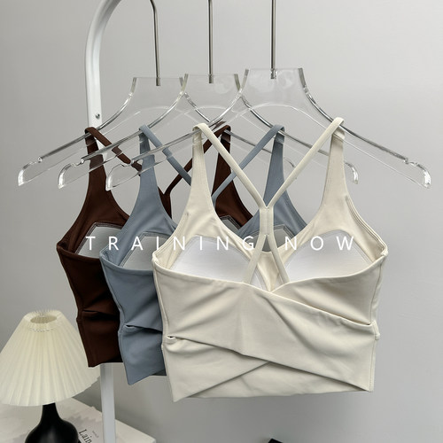 美背瑜伽服内衣女一体式健身训练