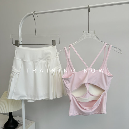 网球运动套装女夏高颜值性感美背