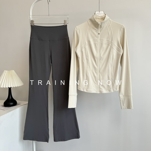 运动套装女秋季立领瑜伽健身外套