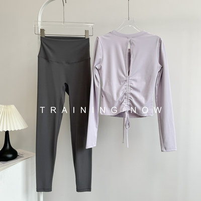 高级感运动套装女秋美背瑜伽服