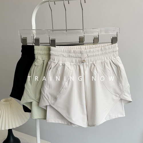 运动短裤女马拉松跑步健身裤