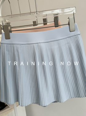 防走光运动短裙女夏健身房锻炼瑜伽百褶半身裙专业跑步速干网球裙