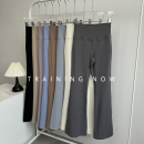 瑜伽健身长裤 裸感外穿跑步训练速干裤 女夏季 高腰提臀运动微喇裤