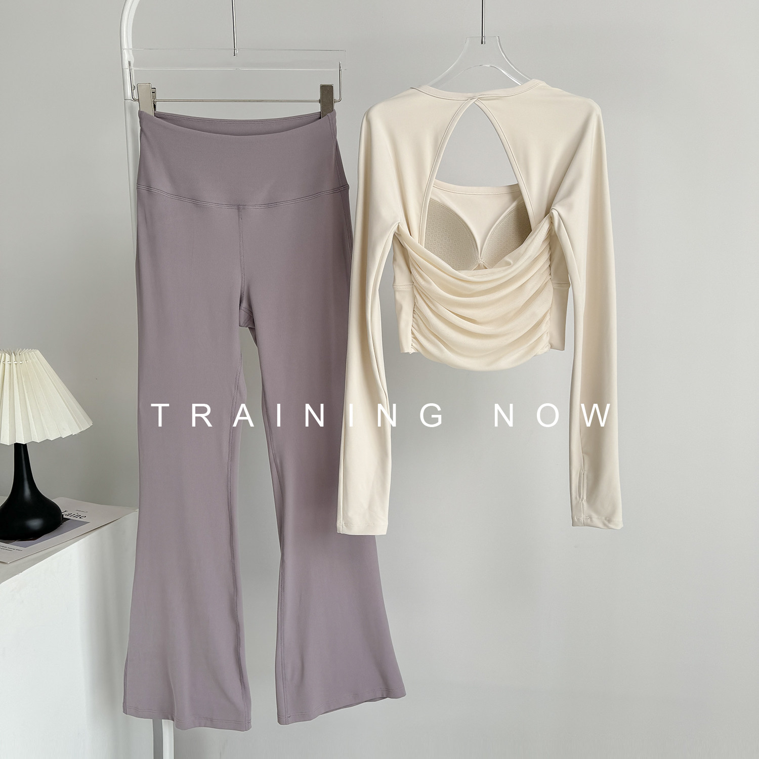 运动套装女秋冬季高级感普拉提训练瑜伽服带胸垫跑步健身显瘦长袖,运动服/休闲服装,运动套装,淘宝优惠券,粉丝福利购,淘宝优惠卷