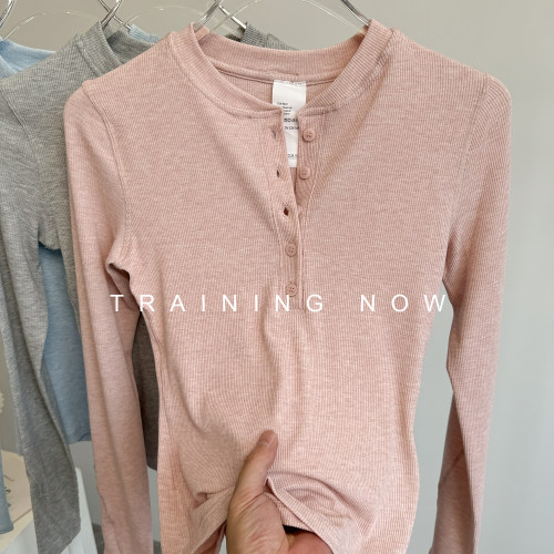 运动上衣女秋季新款圆领速干瑜伽服专业跑步普拉提训练健身服长袖