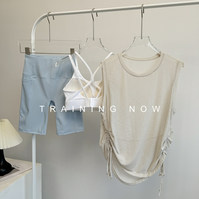 瑜伽服套装夏季罩衫外穿