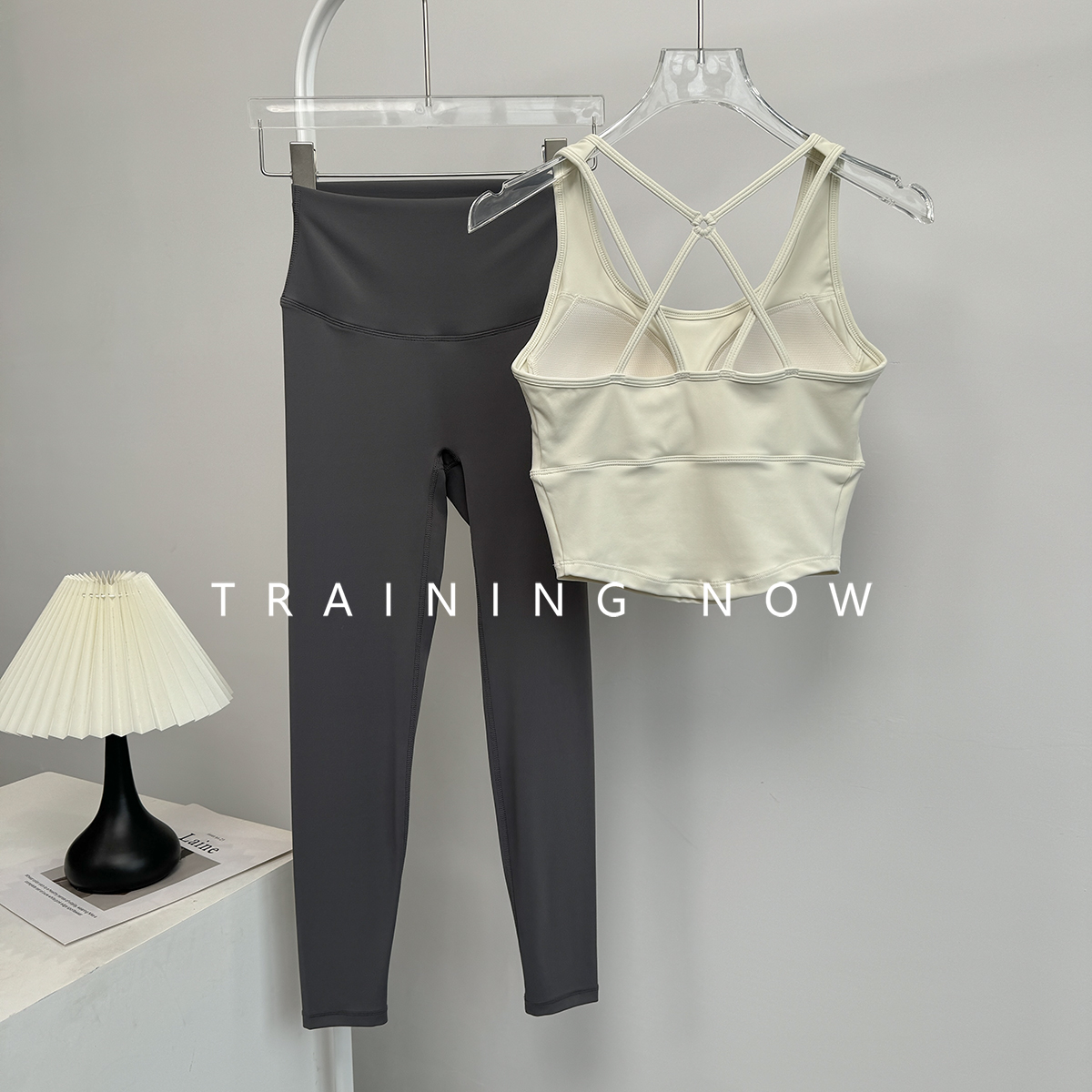 运动套装女夏季时尚好看普拉提瑜伽服背心长裤健身房训练晨跑服