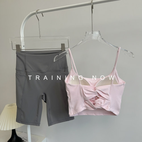 高级感美背时尚瑜伽服套装女夏季