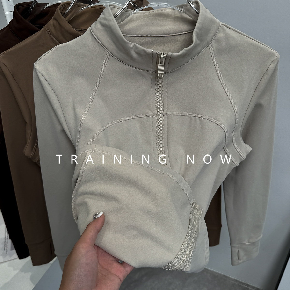 瑜伽服外套女秋冬季修身显瘦跑步训练长袖磨毛加绒健身运动骑行衣,运动服/休闲服装,运动茄克/外套,淘宝优惠券,粉丝福利购,淘宝优惠卷