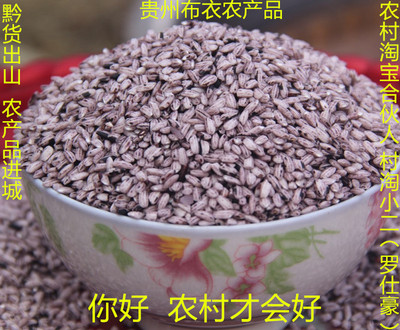 血糯米新米黑糯米贵州黔南惠水布衣正宗梯田种植饭团米煮粥米1斤