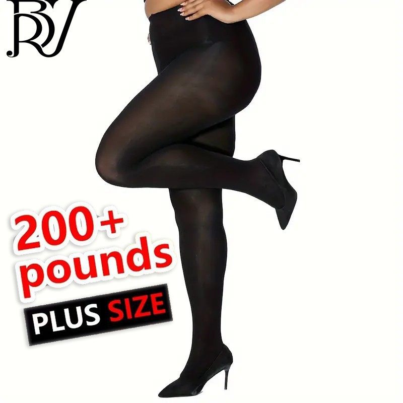 欧美PLUS SIZE 时尚性感80d加肥加大码收腹提臀打底丝袜连裤袜
