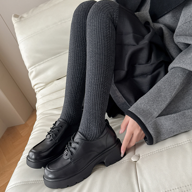 秋冬女士加绒羊毛连体裤袜加厚羊毛保暖袜大腿袜百搭日系连裤袜子