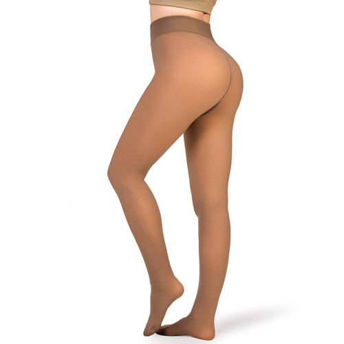 Fleece Tights Lined Women Sheer Warm Pantyhose Leggings Fake