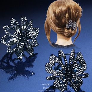 金属头发抓夹女士发夹女成人慵懒风后脑勺头饰发卡夏季 发抓大号