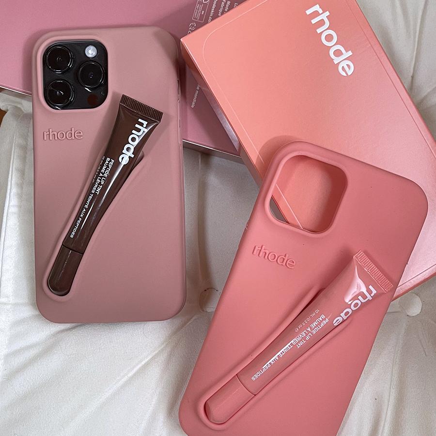 欧美Ins海莉同款唇膏硅胶手机壳