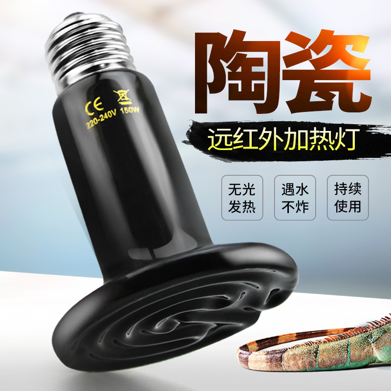 陆龟蜥蜴爬虫箱陶瓷加热灯保温灯