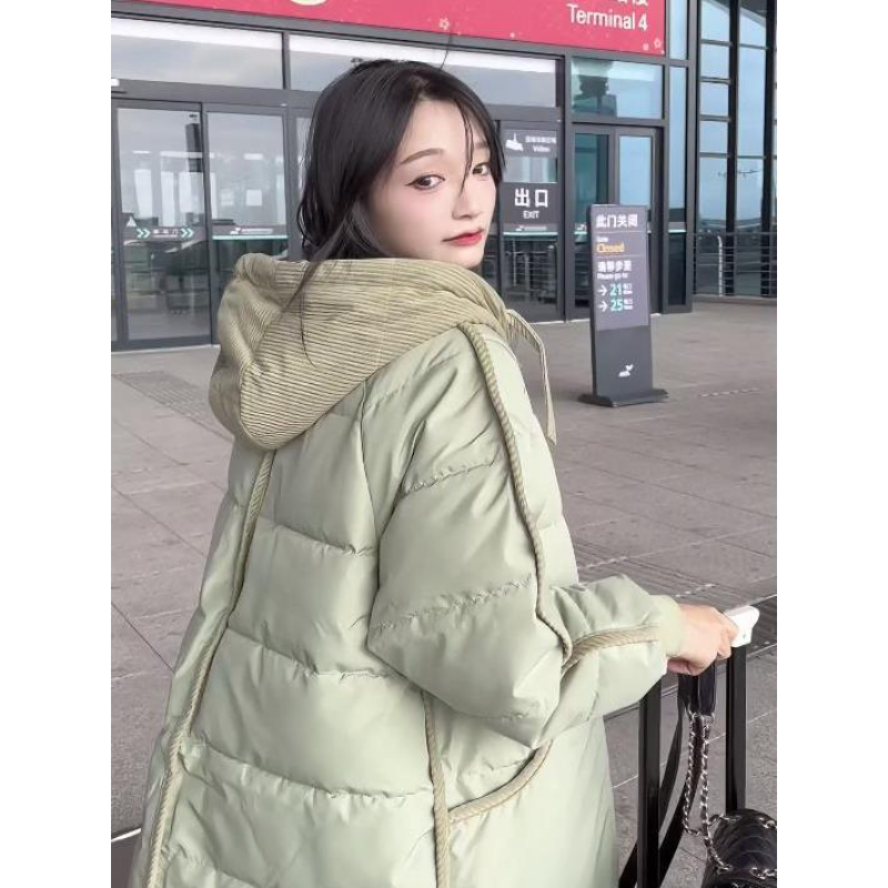 加厚面包羽绒棉衣棉服冬季外套中长款韩版宽松棉袄2025新款