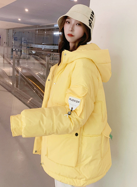oversize面包服短款加厚棉服棉衣女2025年新款潮秋冬季外套厚棉袄
