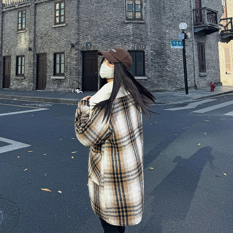 羽绒棉衣棉服女2025年新款秋冬季外套毛呢外套女中长款高级感大衣