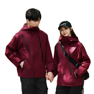 春秋季外套男女款冲锋衣2025新款爆小个子夹克登山服户外薄情侣款