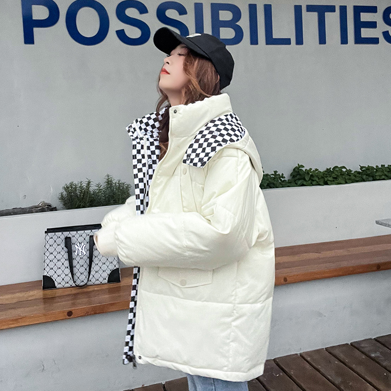 和锋金羽短款oversize棉服外套