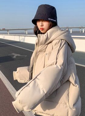 oversize面包服短款加厚棉衣棉服女2025年新款潮秋冬季外套厚棉袄