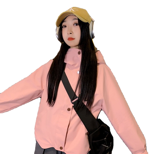 春夏季外套男女款冲锋衣2025新款爆小个子夹克登山服户外软壳薄款