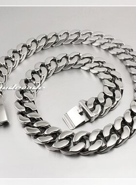 闪亮朋克风钛钢项链包邮