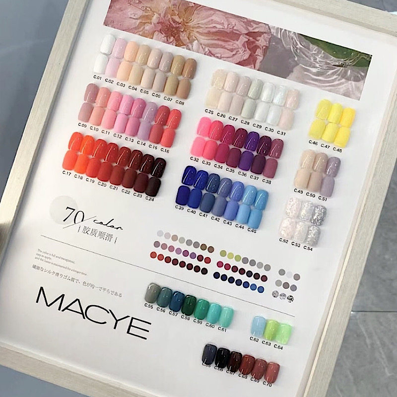新品2025年流行环保持久彩萱70色甲油胶套装美甲店专用拓客款