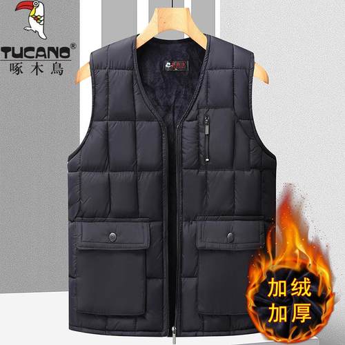 啄木鸟宽松秋冬季拉链加绒保暖