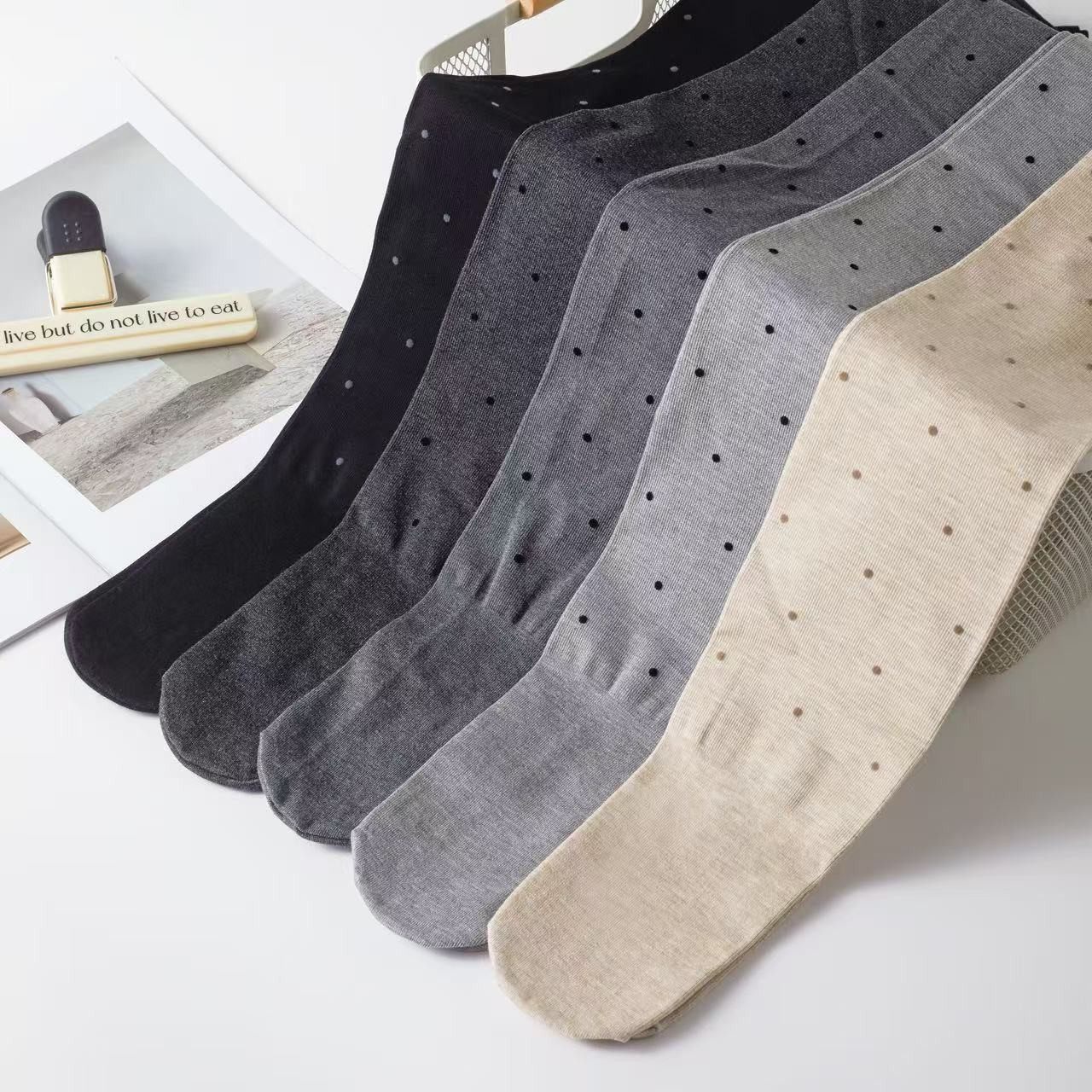 秋冬加绒深灰色波点连裤袜提臀厚款miu风时髦复古显瘦纯棉吸汗,女士内衣/男士内衣/家居服,连裤袜/打底袜,淘宝优惠券,粉丝福利购,淘宝优惠卷