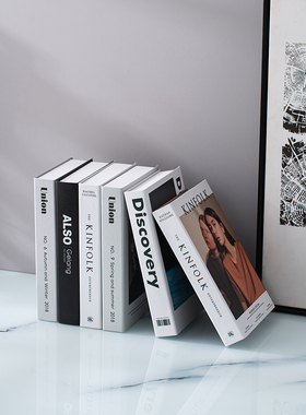 高级感假书彷真书本杂志模型摆件轻奢客厅柜子家居装饰品拍照道具